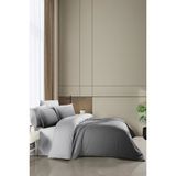 First Choice Caylee %100 Pamuk 200 Tc (80 Tel) Dijital Baskılı Çift Kişilik Nevresim Takımı - Gri - 200 x 220 cm