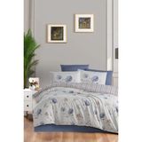 First Choice Duko %100 Pamuk 150 Tc (60 Tel) Ranforce Çift Kişilik Nevresim Takımı - Beyaz - 200 x 220 cm