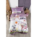 First Choice Eyna %100 Pamuk 150 Tc (56 Tel) Ranforce Tek Kişilik Nevresim Takımı - Pudra - 160 x 220 cm