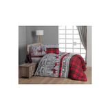 First Choice Flanel Happiness Red Çift Kişilik Nevresim Takımı