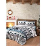 First Choice Flanel Nevresim Takımı Cozy Green Çift Kişilik - 200 x 220 cm - Yeşil