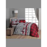 First Choice Flanel Nevresim Takımı Happiness Red Tek Kişilik - 160 x 220 cm - Kırmızı