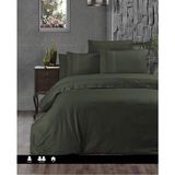 First Choice Gala %100 Pamuk 150 Tc (60 Tel) Deluxe Ranforce Çift Kişilik Nevresim Takımı - Haki - 200 x 220 cm