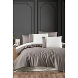 First Choice Groovy %100 Pamuk 200 Tc Deluxe Saten (80 Tel) Çift Kişilik Nevresim Takımı - Vizon - 200 x 220 cm