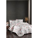 First Choice Karen %100 Pamuk Çift Kişilik Nevresim Takımı - Lastikli Çarşaf - Kırmızı - 200 x 220 cm