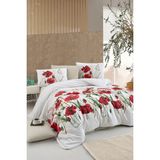 First Choice Lita %100 Pamuk 150 Tc (60 Tel) Ranforce Çift Kişilik Nevresim Takımı - Krem - 200 x 220 cm