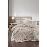 First Choice Luhan %100 Pamuk 150 Tc (60 Tel) Ranforce Çift Kişilik Nevresim Takımı - Vizon - 200 x 220 cm