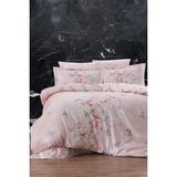 First Choice Matilde %100 Pamuk Saten 200 Tc (80 Tel) Çift Kişilik Nevresim Takımı - Pudra - 200 x 220 cm