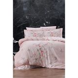 First Choice Matilde %100 Pamuk Saten 200 Tc (80 Tel) Tek Kişilik Nevresim Takımı - Pudra - 160 x 220 cm