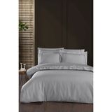 First Choice Pierre %100 Pamuk 200 Tc (80 Tel) Nakışlı Çift Kişilik Nevresim Takımı - Gri - 200 x 220 cm