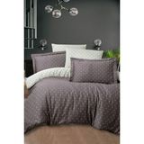 First Choice Point %100 Pamuk Saten 200 Tc (80 Tel) Tek Kişilik Nevresim Takımı - Kahve - 160 x 220 cm