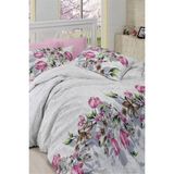 First Choice Riella %100 Pamuk 150 Tc (60 Tel) Ranforce Tek Kişilik Nevresim Takımı - Pembe - 160 x 220 cm