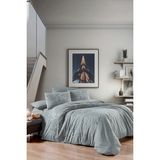 First Choice Rumisa %100 Pamuk 150 Tc (60 Tel) Ranforce Çift Kişilik Nevresim Takımı - Gri - 200 x 220 cm