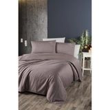 First Choice Timeless %100 Pamuk 200 Tc (80 Tel) Deluxe Saten Çift Kişilik Nevresim Takımı - Leylak - 200 x 220 cm