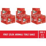 First Çilek Aromalı Tekli Sakız 1,7 gr - 600 Adet - 80 gr