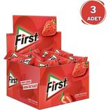 First Çilek Aromalı Tekli Sakız 1,7 gr - 600 Adet - 80 gr