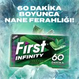 First Infinity 60 Dakika Süren Ferahlıkta Yeşil Nane Aromalı Şekersiz Sakız 12 Adet 27 gr Karışık Tat