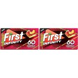 First Infinity 60 DK Şeftali & Karpuz Aromalı Şekersiz Sakız 27 gr 2li paket