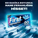 First Infinity Nane Aromalı Şekersiz Sakız 12 Adet 60 Dakika Süren Ferahlık Karışık Tat - 27 gr