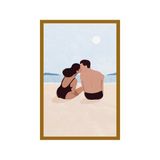First Kiss – Sevgiliye Özel Anlamlı Hediye Kartı | Romantik Çift İllüstrasyonu | 10x15 cm Kartpostal - 6