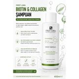 First Lima Professional Biotin & Kolajen Şampuan – Saç Dökülmesine Karşı Etkili, Yıpranmış Saçlar İçin Bakım 400ML