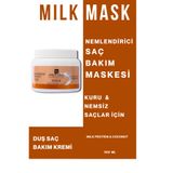 First Lima Professional Kuru Saçlar İçin Yoğun Nemlendirici Süt Proteini & Hindistan Cevizi Saç Bakım Maskesi 500 ml