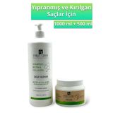 First Lima Professional Yıpranmış Saçlar için Tuzsuz Onarıcı Biotin ve Collagen 1000 ml Şampuanı ve Saç Bakım Maskesi