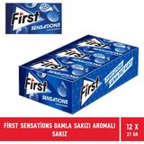 First Sensations 12 Adet Damla Sakız Aromalı Sakız 27 gr Uzun Süreli Lezzet