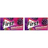 First Sensations Ahududu & Karadut Aromalı Sakız 27 gr 2li paket