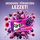 First Sensations Ahududu & Karadut Aromalı Sakız 27 gr Karışık Tat Özelliği ile Lezzetli