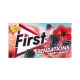 First Sensations Berry Hibisküs Aromalı Şekersiz Sakız 27 gr 12 Adet
