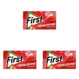 First Sensations Çilek Aromalı Sakız 27 gr (3 paketi)
