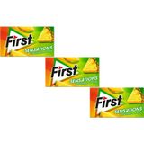 First Sensations Tropikal Meyve Aromalı Şekersiz Tatlandırıcılı Sakız 3'lü Paket - 27 gr
