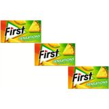 First Sensations Tropikal Meyve Aromalı Şekersiz Tatlandırıcılı Sakız 3'lü Paket