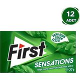 First Sensations Yeşil Nane Aromalı Şekersiz Sakız 27g - 12 Adet - 27 gr