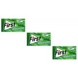 First Sensations Yeşil Nane Aromalı Şekersiz Tatlandırıcılı Sakız - 3'lü Paket