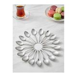 First Snowflake Nokta Desenli İnce Çay Kaşığı 12 Li