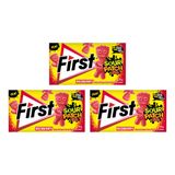 First Sour Patch Kids Kırmızı Meyve Aromalı Şekersiz Sakız First Sour Patch Kids Kırmızı Meyve Aromalı Şekersiz Sakız 3 x 27 g