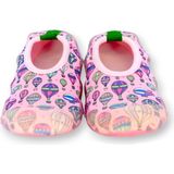 First Step Balon Desenli Pembe Kız Çocuk Kaydırmaz Tabanlı Deniz Ayakkabısı- F-7036