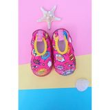 First Step Comic Bubbles Kız Çocuk Pembe Kaydırmaz Taban Deniz AYAKKABISI-F-7032 - Fuşya