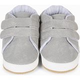 First Step G-2351 Gri Renkli Şeritli Cırt Cırtlı Erkek Bebek Patik