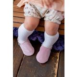 First Step Pamuk Astarlı Kadife Kaydırmaz Taban Patik-TOZ PEMBE-F-847