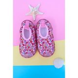 First Step Sticker Desenli Pembe Kız Çocuk Kaydırmaz Taban Deniz AYAKKABISI-F-7011 - 20 - 21