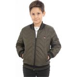 First Stops Erkek Çocuk Haki Kolej Yaka Içi Astarlı Su ve Rüzgar Geçirmez Fermuarlı Cep Mont Ceket - 8 - 9 Yaş