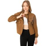 First Stops Spor Kadın Pudra Su Geçirmez ve Rüzgara Dayanıklı Kapüşonlu Çıt Çıtlı Mevsimlik Yağmurluk - XL - Taba