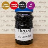 Firuze Hanım Zeytinleri İri Kuru Sele Siyah Zeytin - Çok Az Tuzlu - Gemlik Tipi Trilye - 1kg - 1 kg