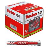 Fischer Duopower 10 X 80 Evrensel Dübel, Asma Dolapları, Beton, Duvar Rafları, Plaka Yapı Malzemeleri Vb. Sabitlemek İçin. -25 Adet Ürün No. 538242, Gri
