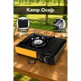 Fischer Kamp Ocağı - Taşıma Çantalı Stop Emniyetli Sarı Kamp Ocağı 34X28X11,5CM