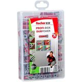 Fischer Profi-Box Duopower, 132 Dübelli Dübel Kutusu (60 Adet 6 X 30, 60 Adet 8 X 40, 12 Adet 10 X 50), Dübel, Pratik Set, Amatör Profesyoneller I