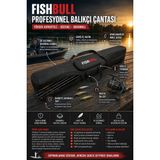 Fish Bull Siyah Olta Çantası - 140 cm 2 Bölmeli